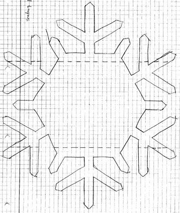 Papirklip - Snefnugsnit